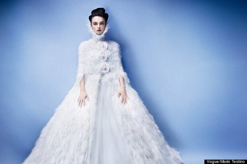 keira knightley wedding dress Snow Queen: Is The Stuff Of Fairytales For Vogue Ball gown smarttag_type:bottom Portia and Scarlett Beaded Color:819blueblalck3704bl