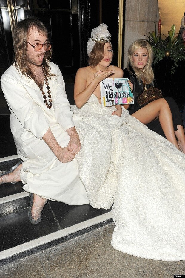 Bride To Be Lady Gaga Wears Wedding Dress On London Night Out