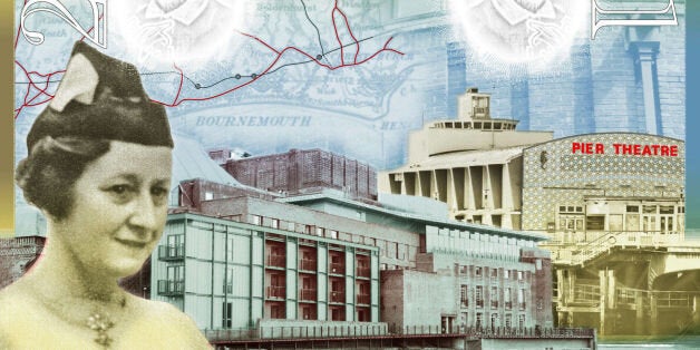 Two pages (featuring Elizabeth Scott - Landmarks and Architecture) from the new British passport design that have been unveiled at Shakespeare's Globe Theatre in London.