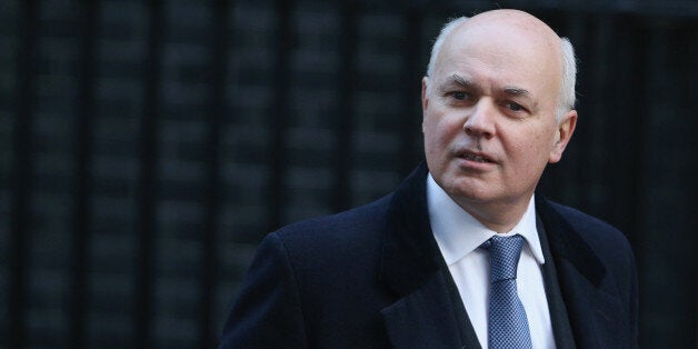 LONDON, ENGLAND - DECEMBER 18: Iain Duncan Smith, Secretary of State for Work and Pensions, arrives to attend the Government's weekly Cabinet meeting at Number 10 Downing Street on December 18, 2012 in London, England. Queen Elizabeth II attended the weekly Cabinet meeting as an observer, the first time a monarch has done so since Queen Victoria attended a cabinet meeting of her government over a century ago. (Photo by Oli Scarff/Getty Images)