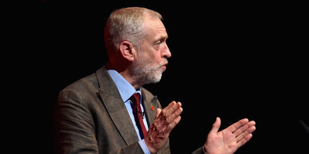 PERTH, SCOTLAND - OCTOBER 30: Labour leader Jeremy Corbyn addresses delegates at the Scottish Labour Party Conference at the Perth Concert Hall on October 30, 2015 in Perth, Scotland. Mr Corbyn addressed the conference shortly after delegates had agreed to discuss a motion opposing the renewal of Trident at its conference in Perth on Sunday, Mr Corbyn told delegates they would be taking a decision for the good of the people of Scotland, and for the good of our party. (Photo by Jeff J Mitchell/Getty Images)