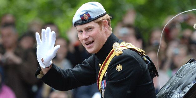 Prince Harry at Trooping the Colour, The Mall, London.