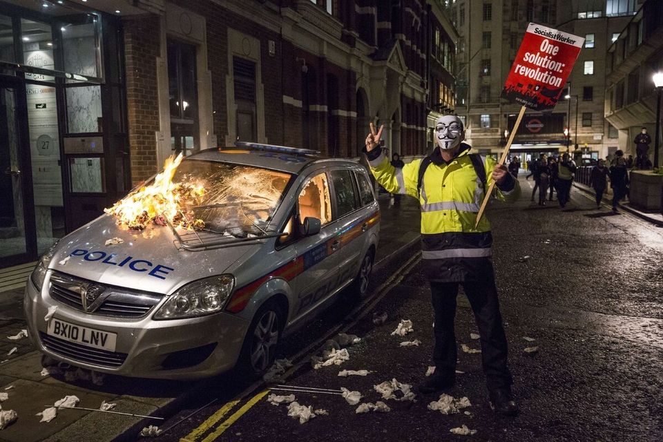 BRITAIN-POLITICS-PROTEST