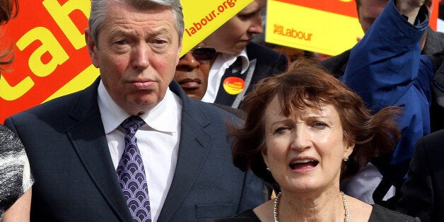 LONDON, ENGLAND - APRIL 28: Olympics Minister Tessa Jowell and Home Secretary Alan Johnson (L) meet locals in Brixton as Labour shift their focus to policies on crime on April 28, 2010 in London, England. The General Election, to be held on May 6, 2010 is set to be one of the most closely fought political contests in recent times with all main party leaders embarking on a four week campaign to win the votes of the United Kingdom. (Photo by Dan Kitwood/Getty Images)