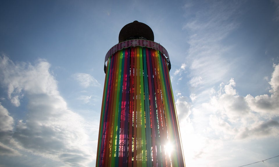 1. Climb the ribbon tower