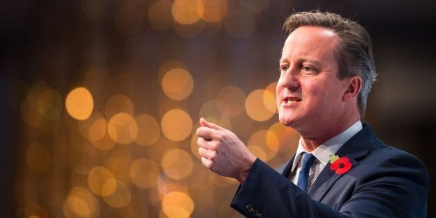 Prime Minister David Cameron addresses the annual conference of the CBI (Confederation of British Industry) at the Grosvenor House Hotel in London.