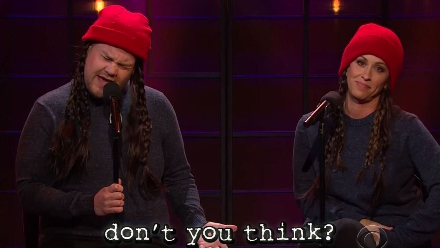 James Corden And Alanis Morissette Sing An Updated Version Of 'Ironic