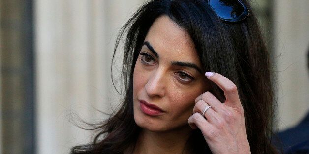Amal Clooney leaves the Supreme Court in London, as she is part of the legal team representing former residents of the Chagos Islands who challenged a decision made six years ago by the House of Lords which dashed their hopes of returning home to their native islands in the Indian Ocean.