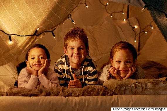 Rainy Day Activity - Indoor Camping