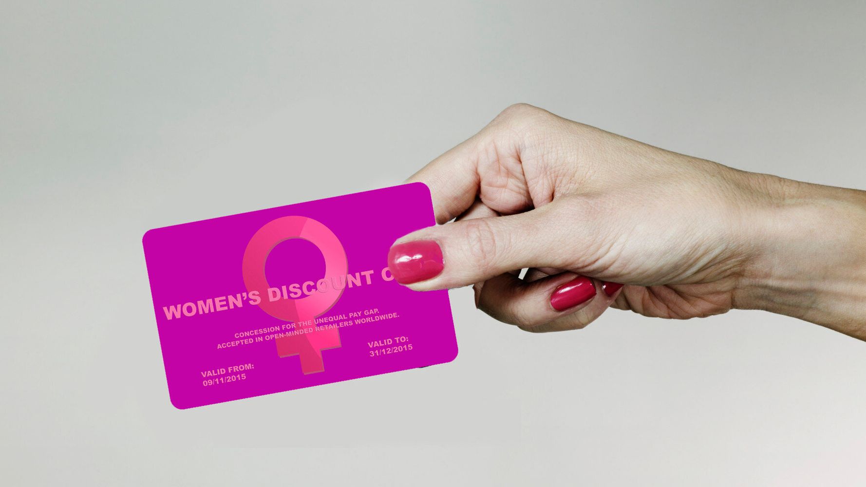 Womens Discount Card Evens Out Gender Pay Gap Once And For All