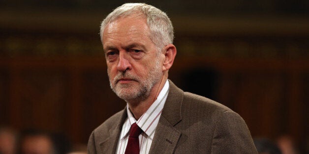 LONDON, ENGLAND - OCTOBER 20: Britain's Labour leader Jeremy Corbyn arrives to listen to China's President, Xi Jinping address MPs and peers in Parliament's Royal Gallery on October 20, 2015 in London, England. The President of the People's Republic of China, Mr Xi Jinping and his wife, Madame Peng Liyuan, are paying a State Visit to the United Kingdom as guests of the Queen. They will stay at Buckingham Palace and undertake engagements in London and Manchester. The last state visit paid by a Chinese President to the UK was Hu Jintao in 2005. (Photo by Dan Kitwood - WPA Pool /Getty Images)