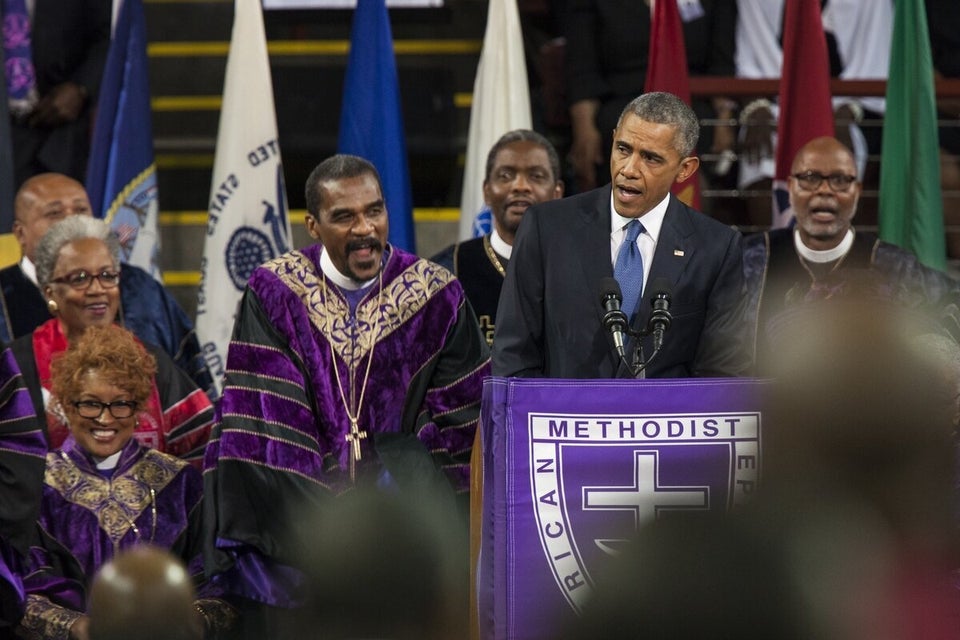 Obama Speaks at Reverend Clementa Pinckney Memorial Service