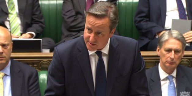 David Cameron in the Commons today