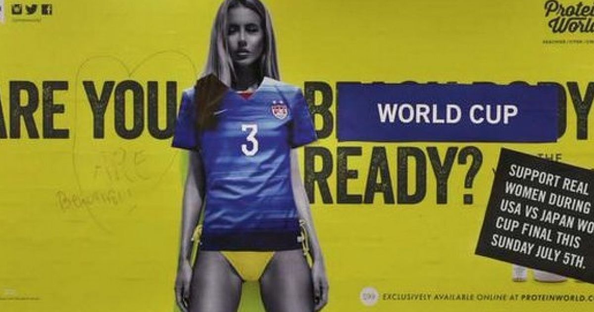 Womens World Cup Vs Protein World New Yorkers Cover Controversial Beach Body Adverts With Us 