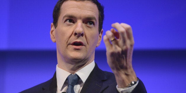 Chancellor of the Exchequer George Osborne speaks during the Institute of Directors annual conference at the Royal Albert Hall, London.