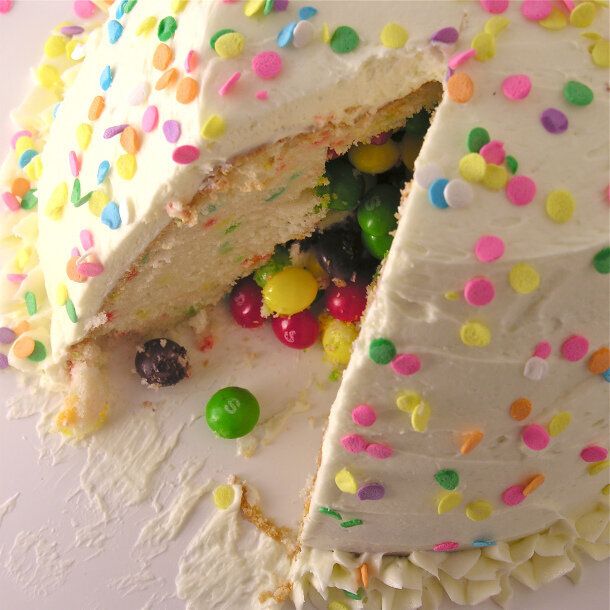 Candy Surprise Cake