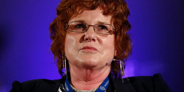 Sharon Bowles, chair of the Economic and Monetary Affairs Committee at the European Parliament, pauses during the Institute Of International Finance (IIF) spring meeting in London, U.K., on Wednesday, June 4, 2014. U.K. services grew faster than economists forecast in May and confidence about the outlook prompted companies to boost hiring. Photographer: Simon Dawson/Bloomberg via Getty Images