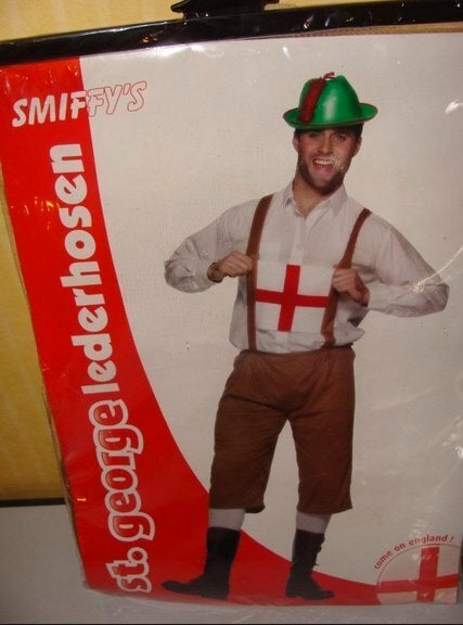 Lederhosen. That traditional English costume