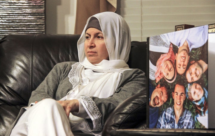 Leila Barakat, mother of shooting victim Deah Shaddy Barakat, spoke with media shortly after the murders in 2015. Her other t