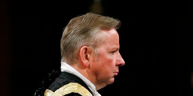 Justice Secretary Michael Gove before the State Opening of Parliament, in the House of Lords at the Palace of Westminster in London.