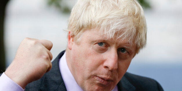 Boris Johnson, Mayor of London speaks to the media during the launch of the London Health Commission Report, at City Hall in London, Wednesday, Oct. 15, 2014. A leading cancer specialist is proposing a ban on smoking in London's parks and at landmarks like Trafalgar Square and Parliament Square. Ara Darzi, the chair of the London Health Commission, has advised Mayor Boris Johnson to use existing powers for a ban, which would discourage children from smoking. Smoking is already banned in Britain