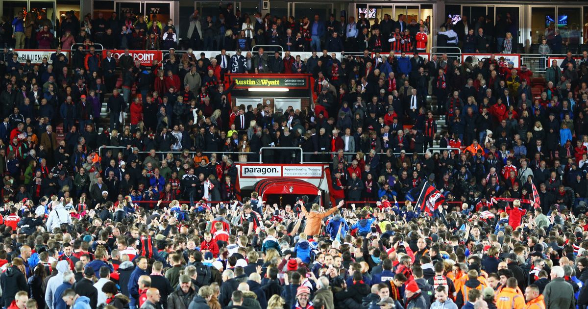 Bournemouth Fans Celebrate Promotion To The Premier League With ...