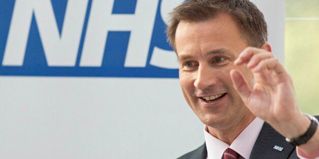 LONDON, ENGLAND - JULY 5: Health Secretary Jeremy Hunt (L) delivers to deliver a speech during his visit with Prime Minister David Cameron to the Evelina London Children's Hospital on July 5, 2013 in London, England. Cameron visited the hospital on Friday to mark the 65th anniversary of the National Health Service (NHS). (Photo by Neil Hall - WPA Pool/Getty Images)