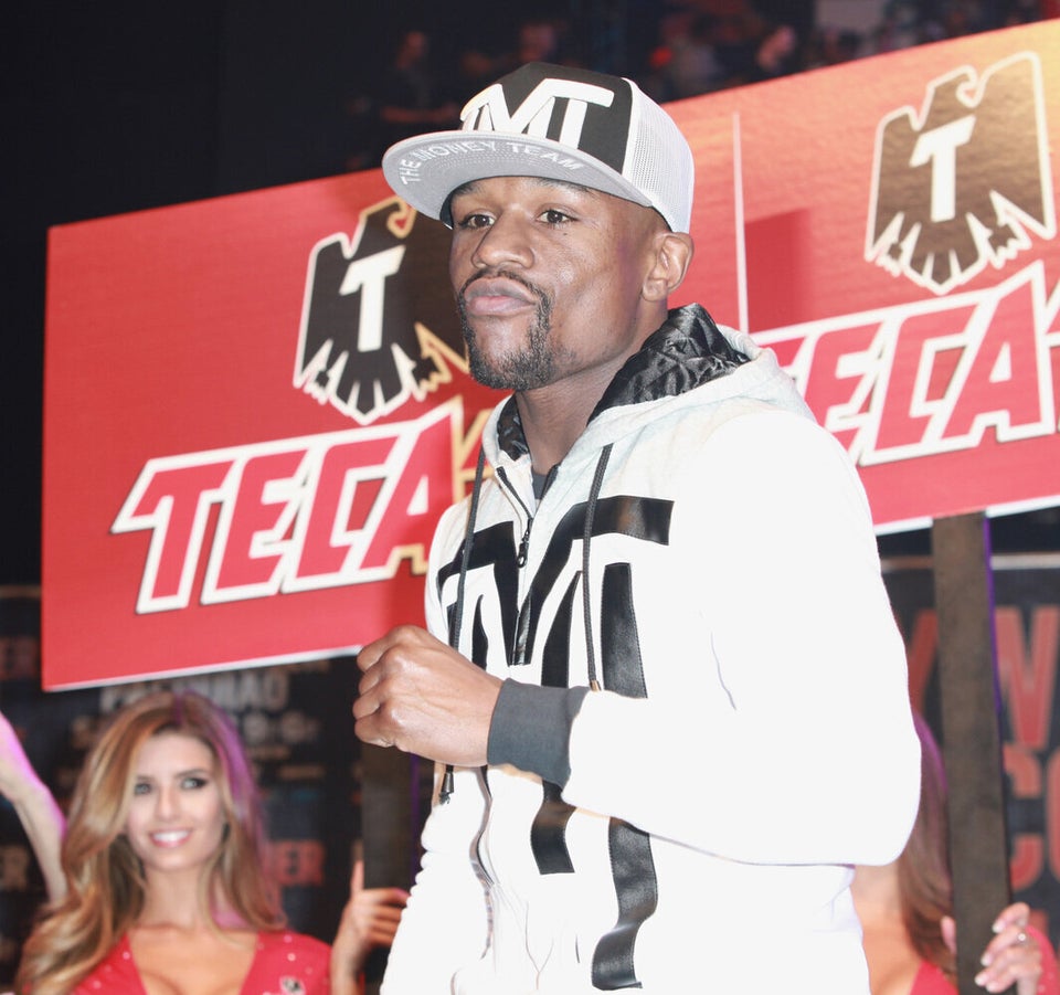 Floyd Mayweather Jr. arrives at MGM