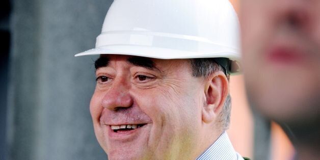 The First Minister Alex Salmond MSP during a visit to Bibby Offshore's oil support vessel Polaris at Montrose South Quay, as it was announced by the Scottish Government that an expert commission will be established to examine how an independent Scotland could maximise the returns from North Sea oil and gas.