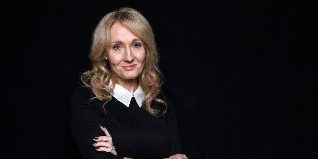 FILE - This Oct. 16, 2012 file photo shows author J.K. Rowling at an appearance to promote her latest book