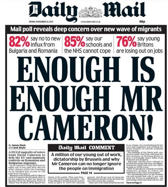 'Enough is Enough Mr Cameron'