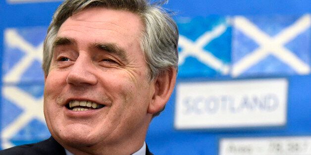 Embargoed to 0001 Sunday October 12File photo dated 19/09/14 of former Prime Minister Gordon Brown who has urged Holyrood's unionist parties to unite around his plan to make the Scottish Parliament responsible for raising over half of its own revenue.