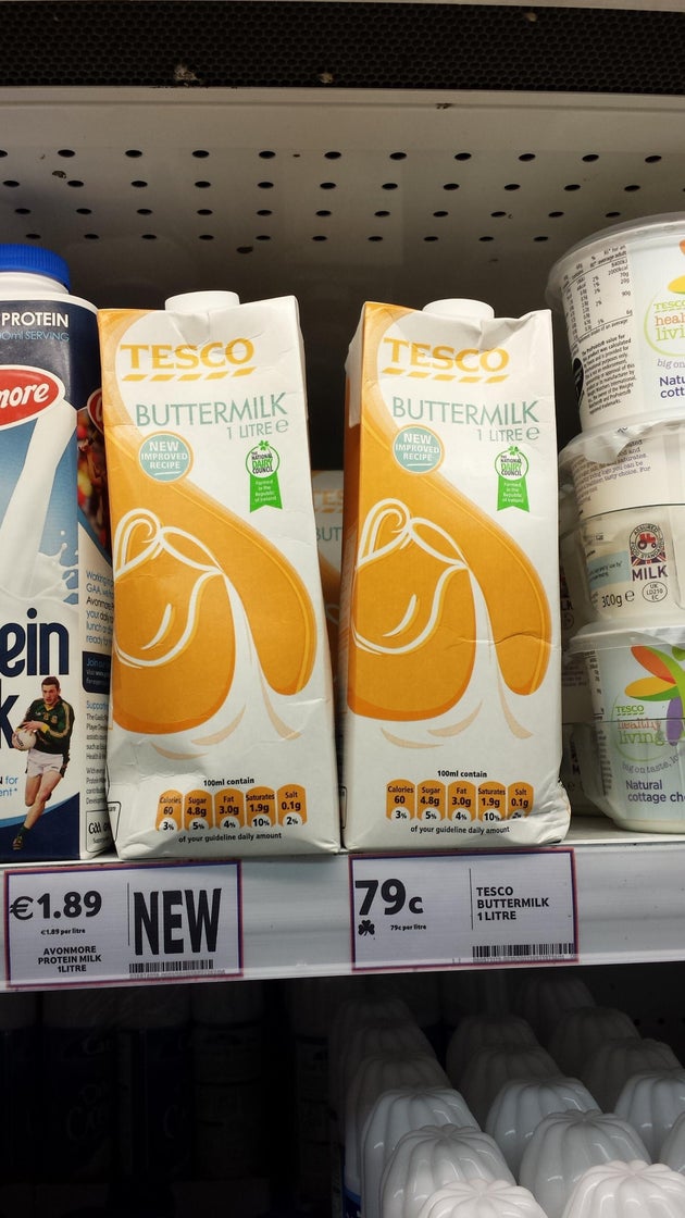 Tesco Might Want To Rethink The Design Of Its Buttermilk Cartons