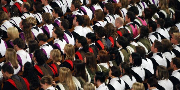 Embargoed to 0001 Wednesday July 15File photo dated 27/06/08 of students at a University graduation ceremony, as research has found that seven in 10 parents believe that university has become unaffordable for most people in the UK.