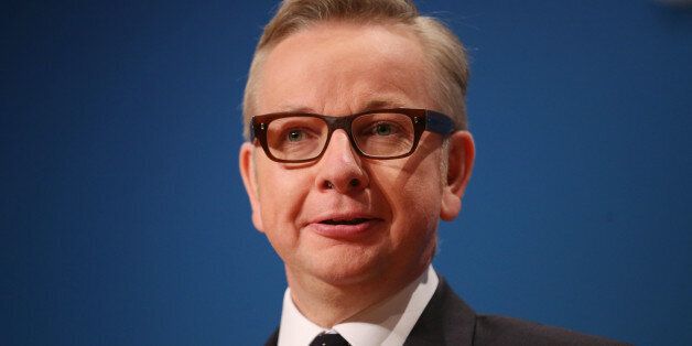 BIRMINGHAM, ENGLAND - OCTOBER 01: Michael Gove speaks at the Conservative party conference on October 1, 2014 in Birmingham, England. This is the last day of the yearly four day conference. (Photo by Peter Macdiarmid/Getty Images)
