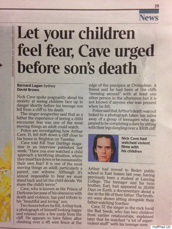 The Times Takes Down 'Inappropriate' Nick Cave Article After 'Shameful