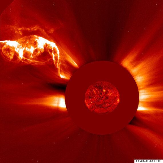 Watch The Sun Launch A Giant Solar Filament Into Space | HuffPost UK