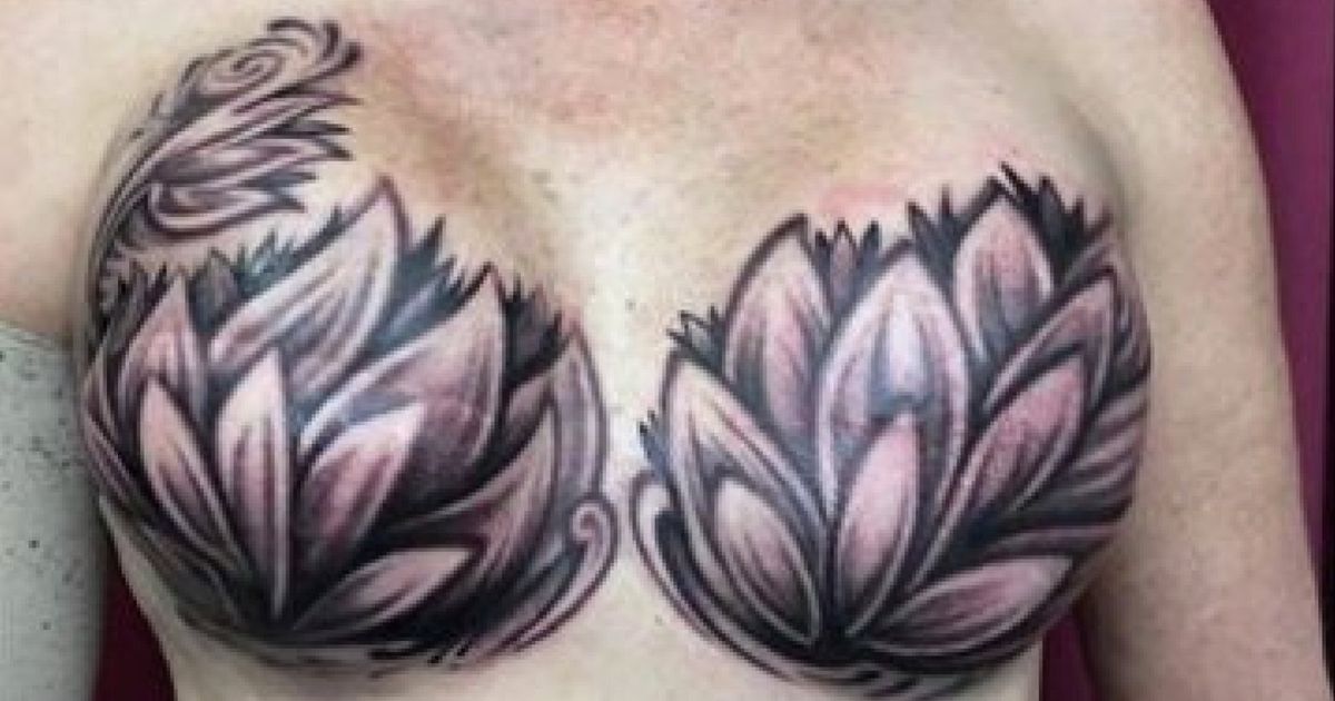 Womans Double Mastectomy Tattoo Shows The Beautiful Strength Of Breast