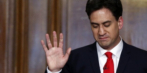 Opposition Labour Party leader Ed Miliband speaks during a press conference in central London on May 8, 2015 a day after the British general election. British opposition leader Ed Miliband announced his resignation as head of his centre-left Labour Party on May 8 after a crushing defeat in a general election. AFP PHOTO / JUSTIN TALLIS (Photo credit should read JUSTIN TALLIS/AFP/Getty Images)