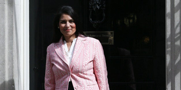 LONDON, ENGLAND - MAY 11: Priti Patel, the newly appointed employment minister, arrives at Downing Street on May 11, 2015 in London, England. Prime Minister David Cameron continued to announce his new cabinet with many ministers keeping their old positions. (Photo by Carl Court/Getty Images)