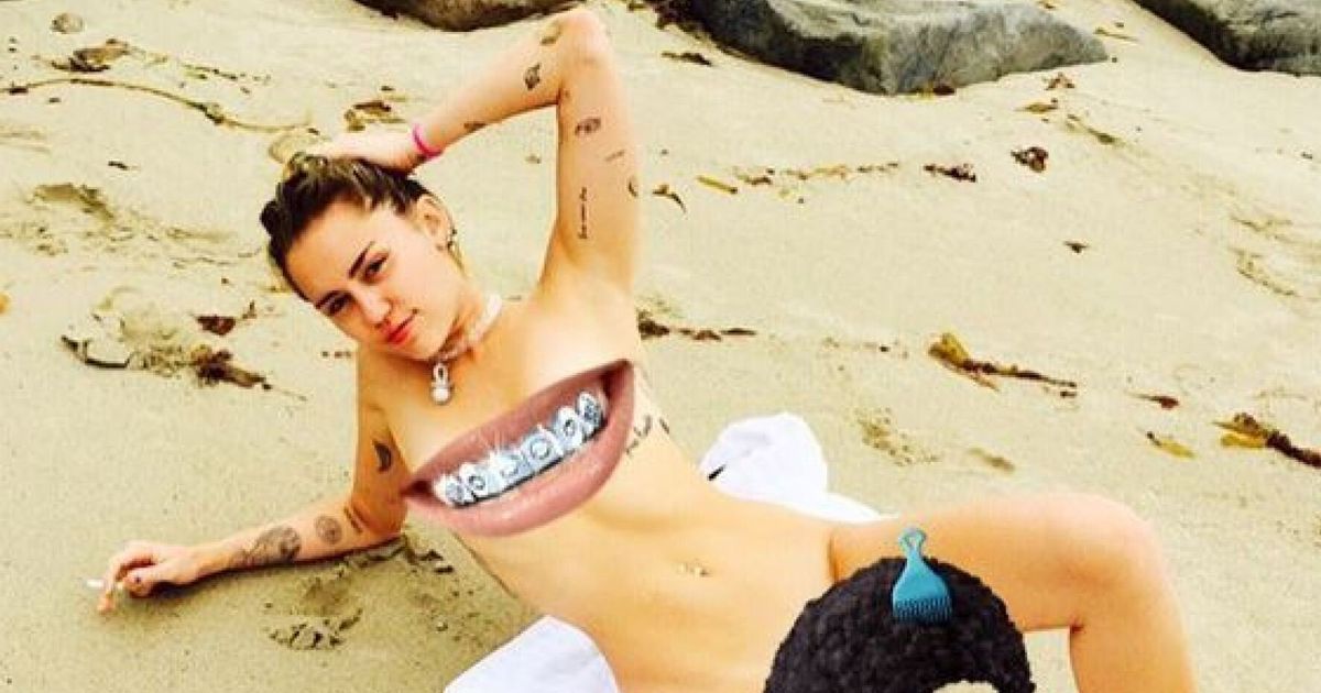 Miley Cyrus Naked Having Sex - Miley Cyrus Is Nude On The Beach (Except For A Few Well-Placed Emojis) In  New Instagram Photo (PIC) | HuffPost UK