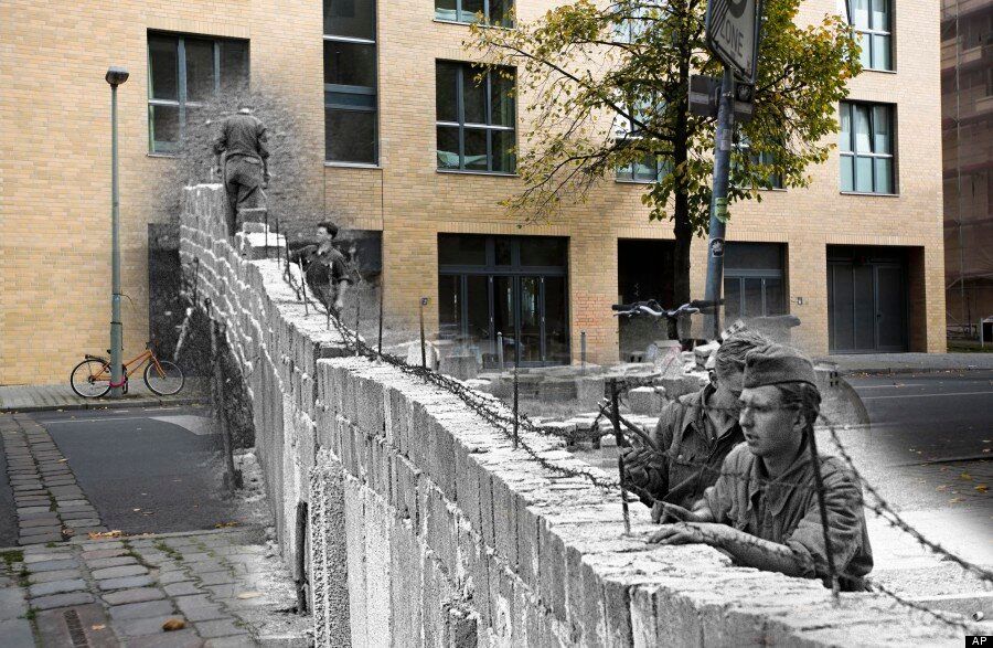 berlin wall before and after