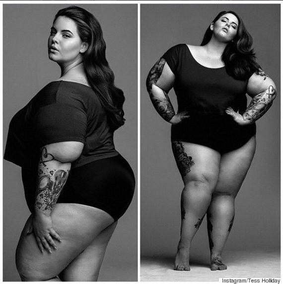 Plus-Size Model Tess Holliday Posts Nearly Naked Pregnancy Pic to