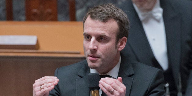 French Economy Minister Emmanuel Macron