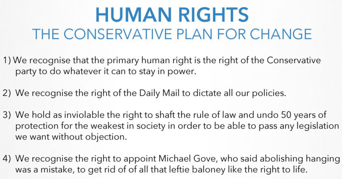 Human Rights Act To Be Scrapped: But What Will The Tories Put In Their ...