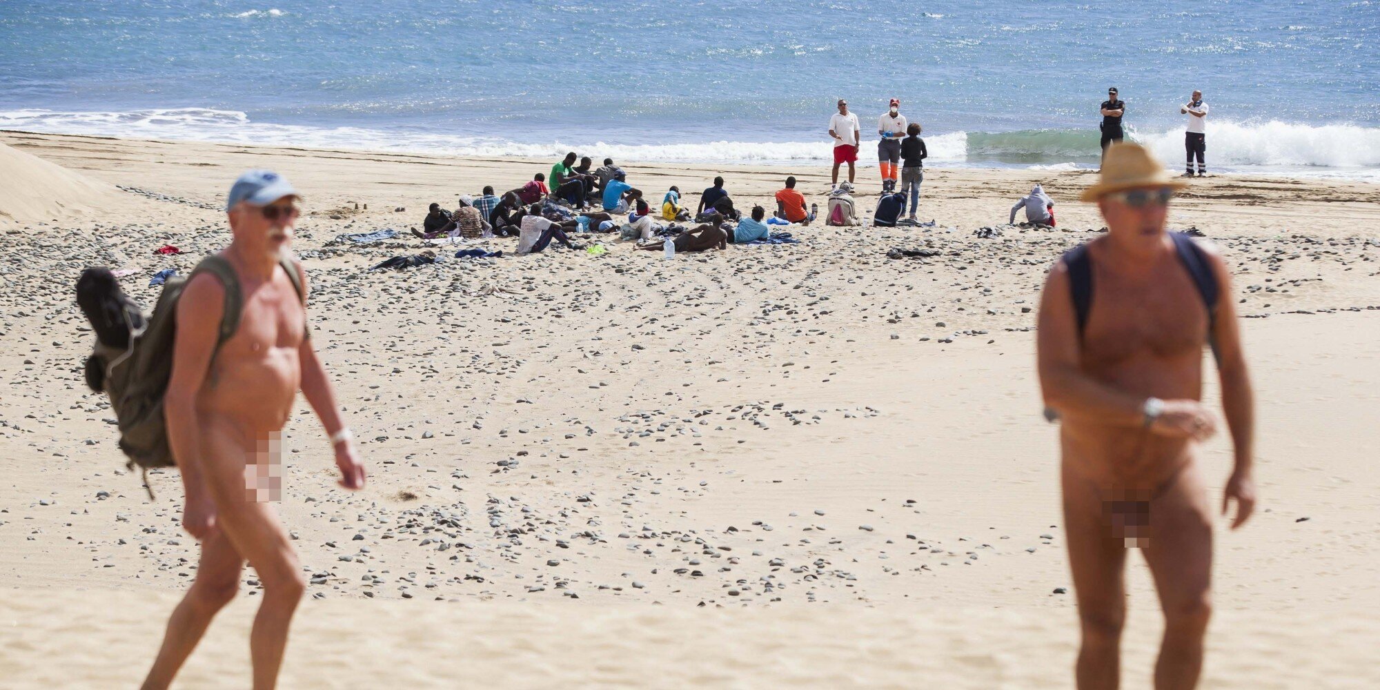 Boatful Of Migrants Wash Up On Gran Canaria Nudist Beach, Claim To Have Ebola HuffPost UK News