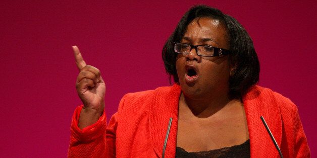Diane Abbott speaking at the Labour Party's annual conference in Manchester.