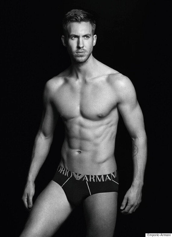 Calvin Harris Strips Down to His Underwear in New 'Emporio Armani' Ads –  See the Pics Here!, Calvin Harris, Fashion, Shirtless