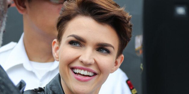 LOS ANGELES, CA - JULY 08: Actres/model Ruby Rose is seen Universal CityWalk on July 8, 2015 in Los Angeles, California. (Photo by Paul Archuleta/GC Images)