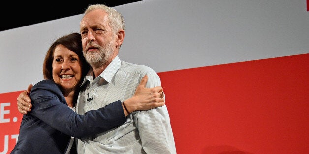 Liz Kendall and Jeremy Corbyn